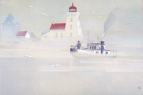 Paper Collage - Passing Past